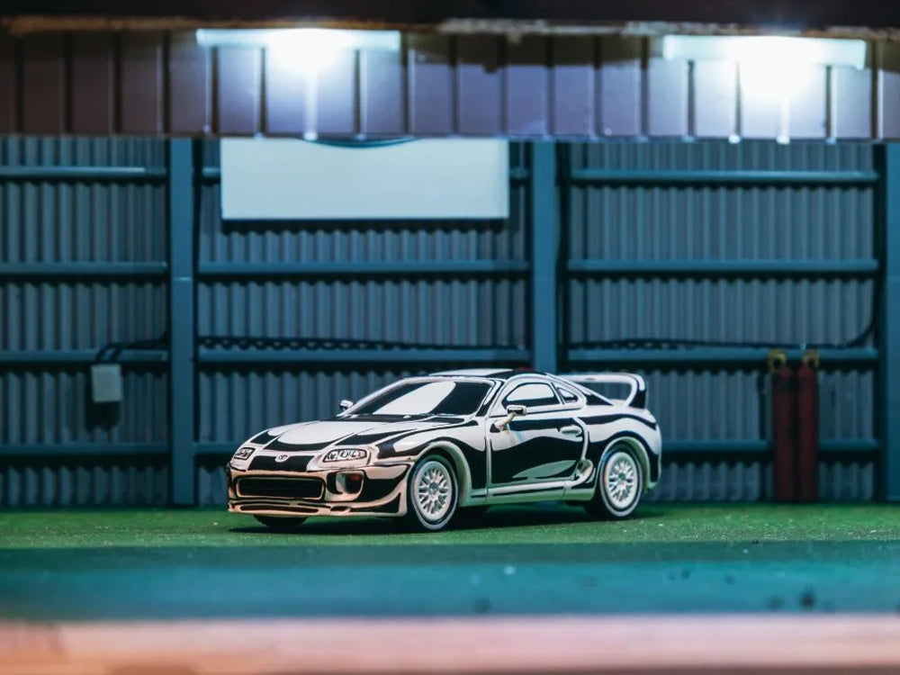 Tarmac Works 1/64 Toyota Supra JZA80 White Designed by Joshua Vides