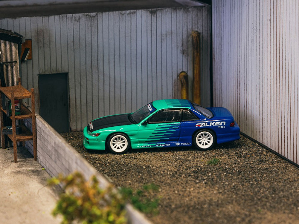 Tarmac Works 1/64 Vertex Nissan Silvia S13 Falken Livery