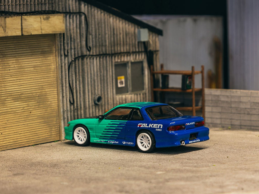 Tarmac Works 1/64 Vertex Nissan Silvia S13 Falken Livery