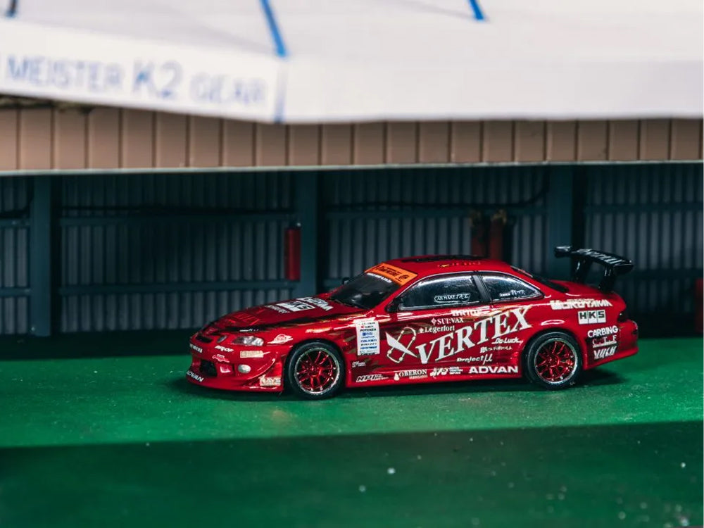 Tarmac Works 1/64 Vertex Ridge TE3006 Soarer Chrome Red Special Edition