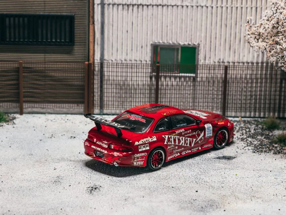 Tarmac Works 1/64 Vertex Ridge TE3006 Soarer Chrome Red Special Edition