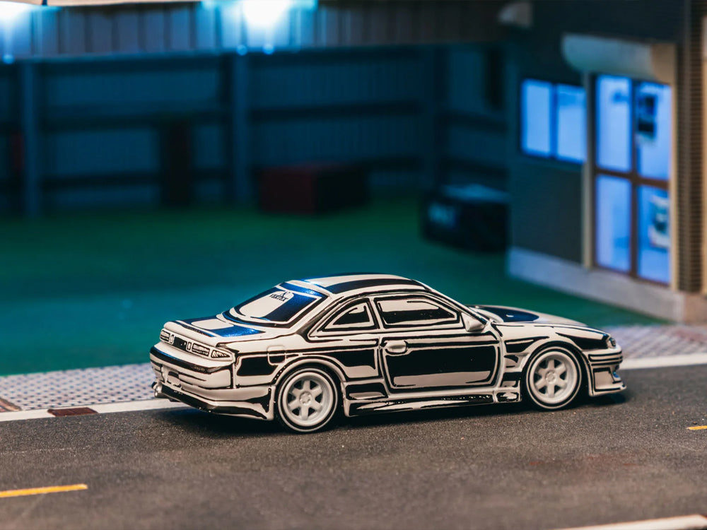 Tarmac Works 1/64 Vertex Silvia S14 White Designed by Joshua Vides
