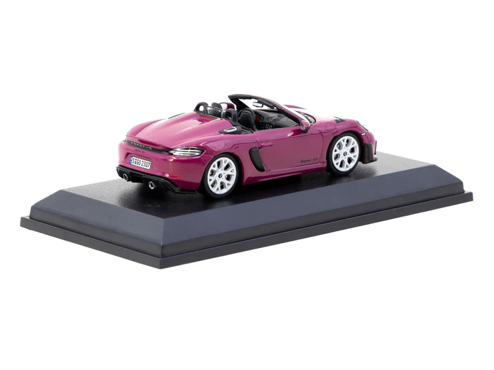 Tarmac Works x MiniChamps 1/64 Porsche 718 Spyder RS Ruby Star Neo