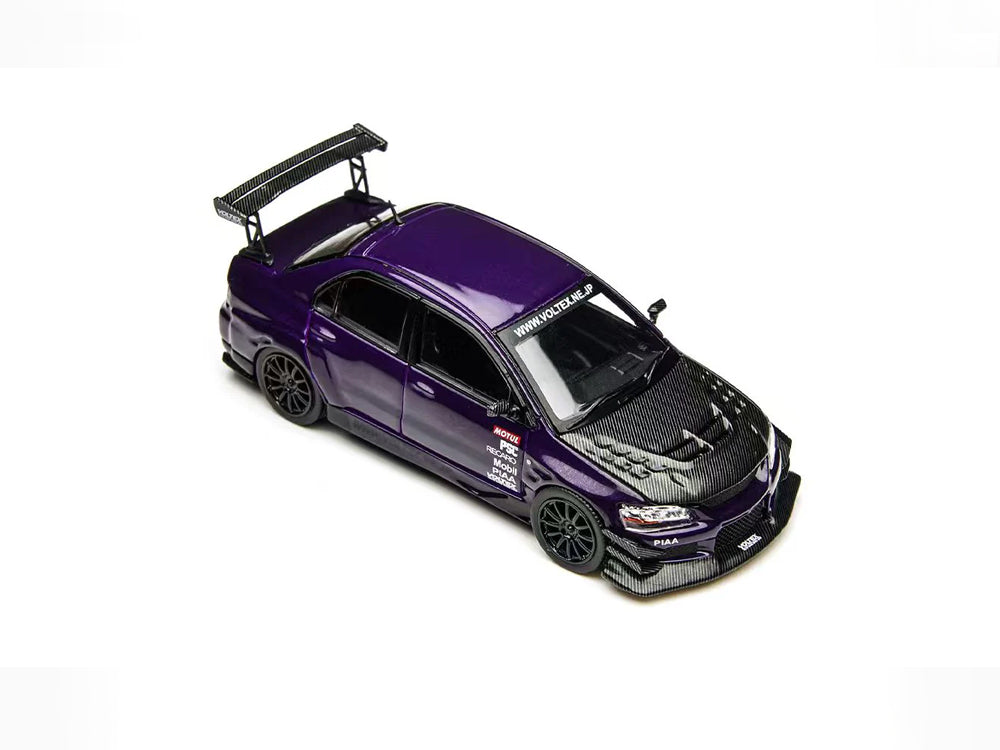 Time Model 1/64 Mitsubishi Lancer EVO IX Widebody Metallic Purple