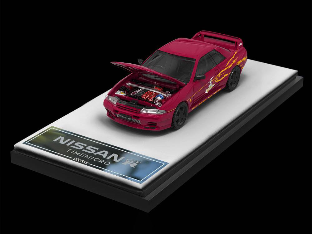 Time Model 1/64 Nissan Skyline GTR R32 FNF Red Wine Car Only - Diecast Toyz Australia