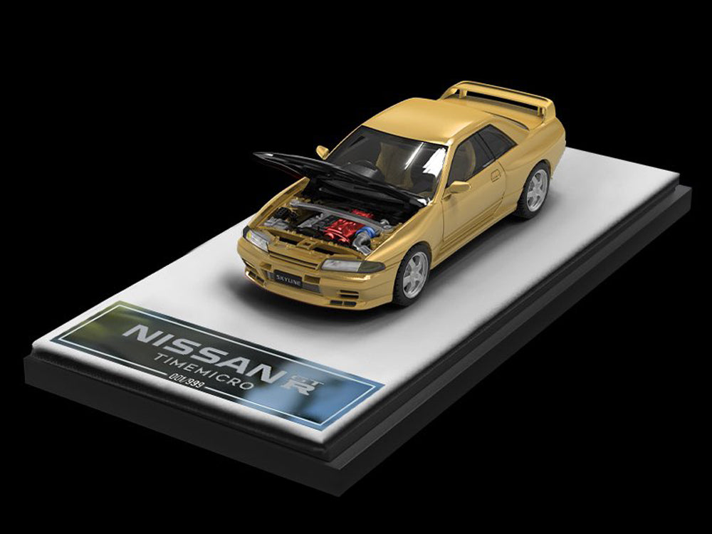 Time Model 1/64 Nissan Skyline GTR R32 Gold - Diecast Toyz Australia