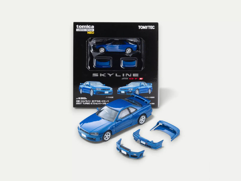 Tomica TLVN 1/64 Nissan Skyline 25GT-T with Accessories Blue