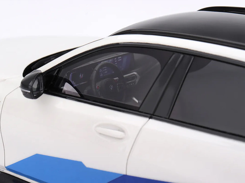 Top Speed Model 1/18 BMW M3 M-Performance G81 Touring Station Wagon White/Red/Blue - Diecast Toyz Australia
