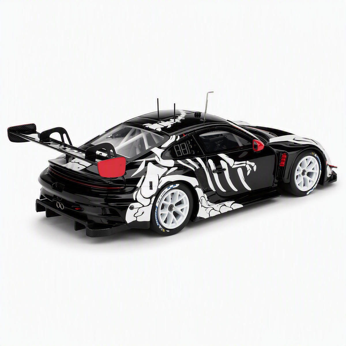 Top Speed Model 1/43 Porsche 911 992 GT3 R AO Racing #77 2025 IMSA Petit Le Mans Skeleton Rexy - Diecast Toyz Australia