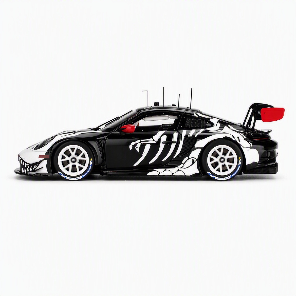 Top Speed Model 1/43 Porsche 911 992 GT3 R AO Racing #77 2025 IMSA Petit Le Mans Skeleton Rexy - Diecast Toyz Australia