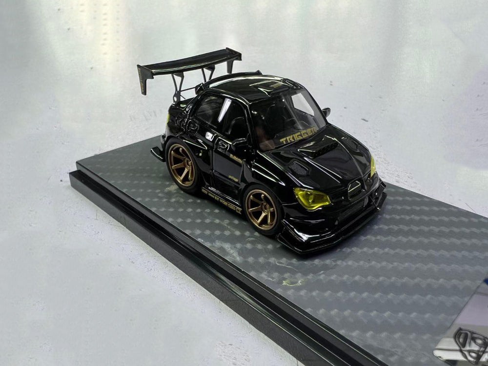 YM x ERAQ Q-Scale 1/64 Subaru WRX STI Voltex Kit Black Gold - Diecast Toyz Australia