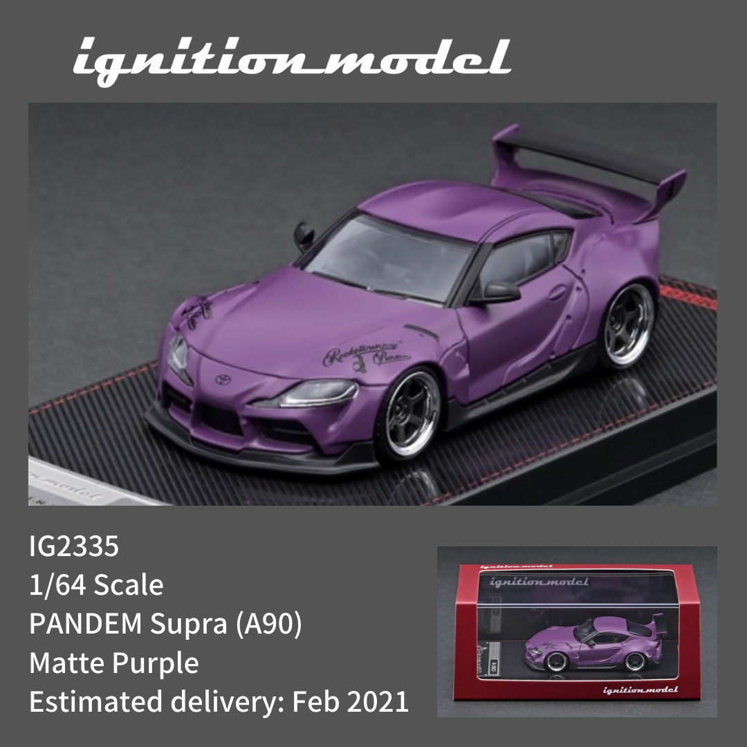 Ignition Model 1/64 Pandem GR Supra A90 Matte Purple - Diecast Toyz Australia