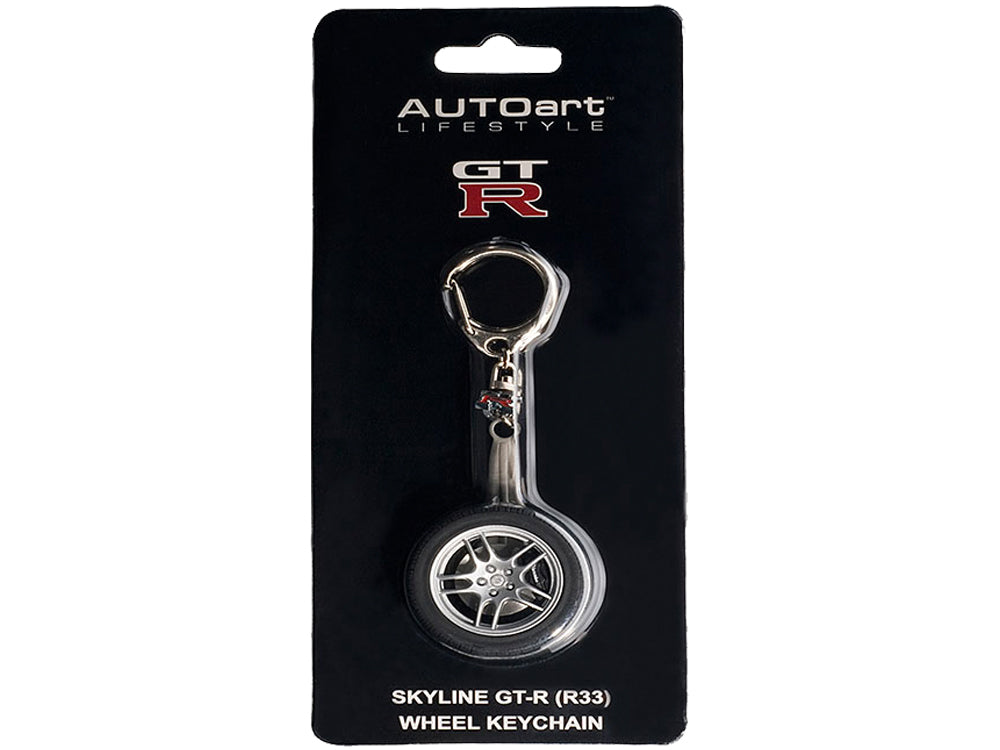 Autoart Nissan Skyline GTR R33 Wheel Keychain - Diecast Toyz Australia