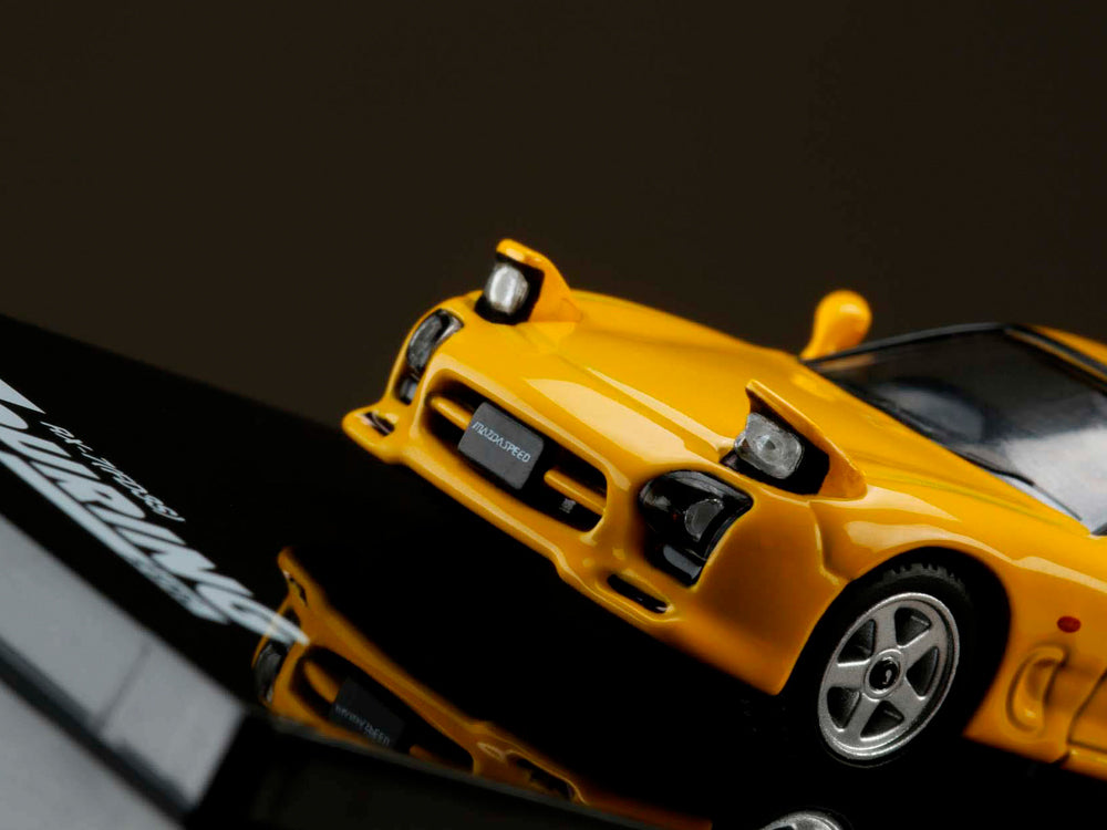 Hobby Japan Mazda RX7 FD3S Aspec Yellow - Diecast Toyz Australia
