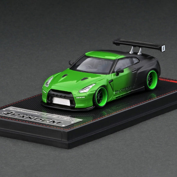 ミニカー 1/64 IG PANDEM R35 GT-R IG_Pandem_R35_GTR_Green_Black_