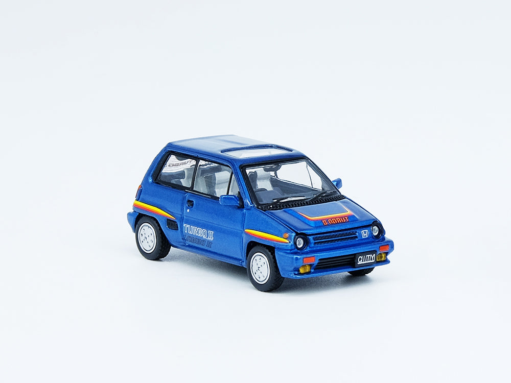Inno64 Honda City Turbo II Blue with Motocompo - Diecast Toyz Australia