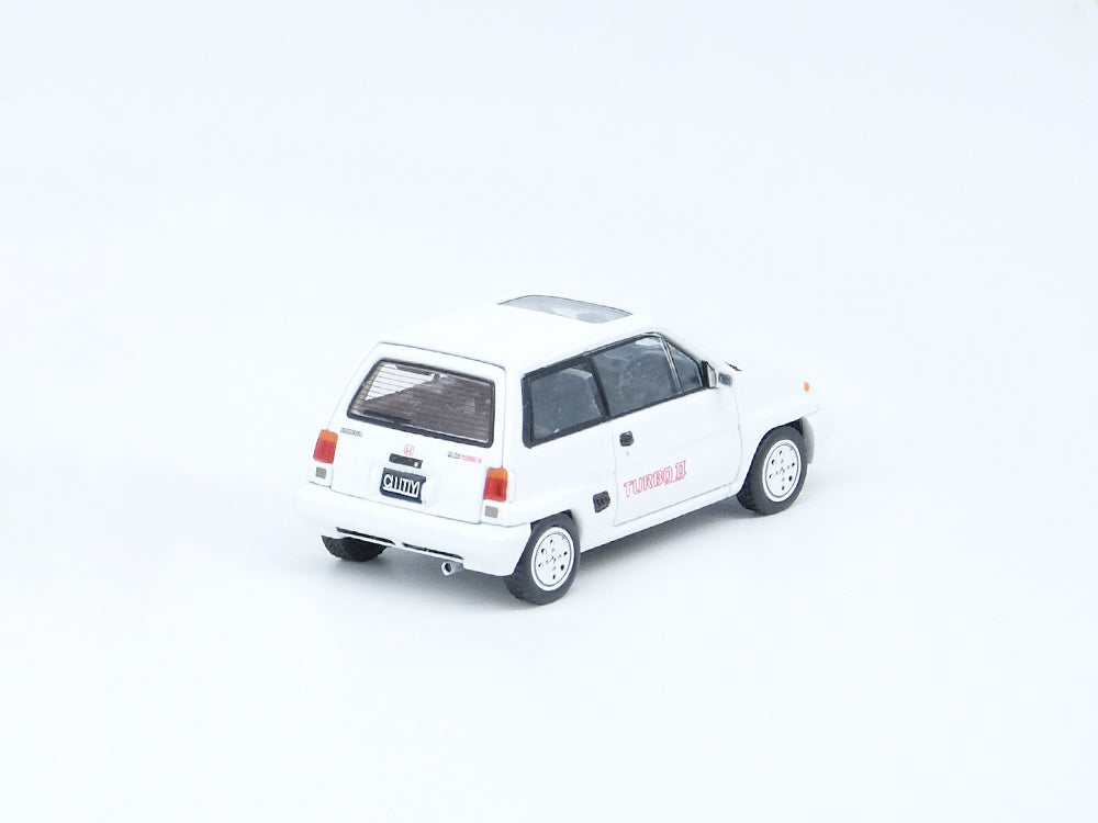Inno64 Honda City Turbo II White with Motocompo - Diecast Toyz Australia