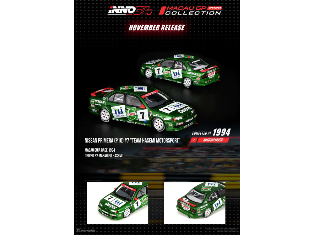 Inno64 Macau 2020 Nissan Primera #7 Team Hasemi Motorsport - Diecast Toyz Australia