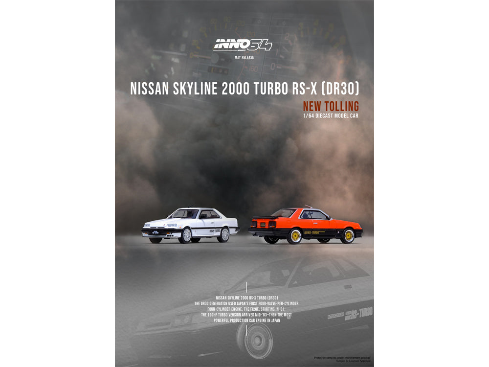 Inno64 Nissan Skyline 2000 Turbo RS-X DR30 White - Diecast Toyz Australia