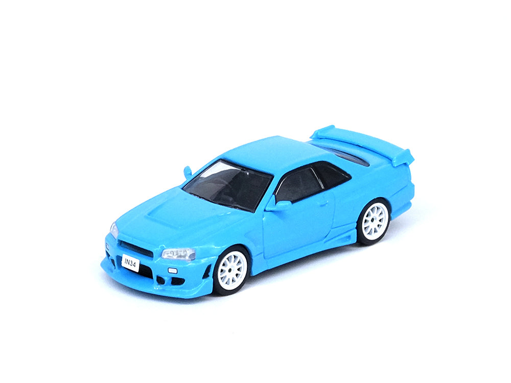 Inno64 Nissan Skyline R34 Hong Kong ToyCar Salon 2022 Event Edition Baby Blue - Diecast Toyz Australia