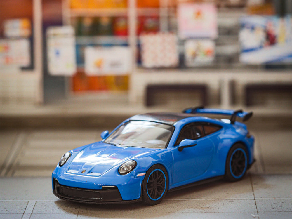 MiniChamps 1/64 Porsche 911-992 GT3 Shark Blue - Diecast Toyz Australia