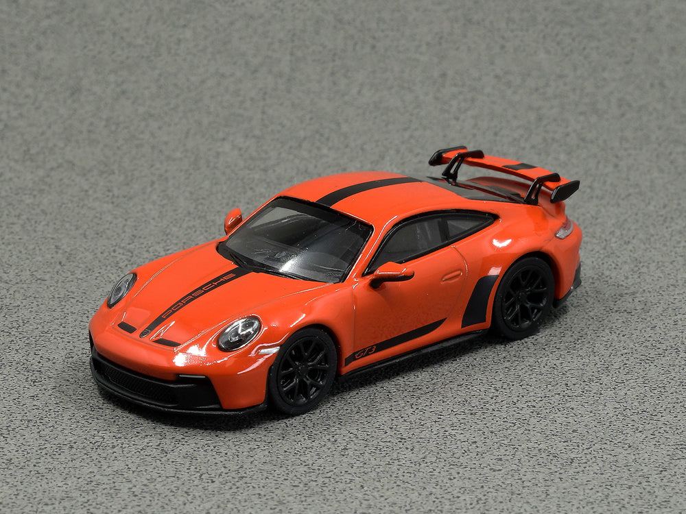 MiniChamps 1/64 Porsche 911-992 GT3 Lava Orange - Diecast Toyz Australia