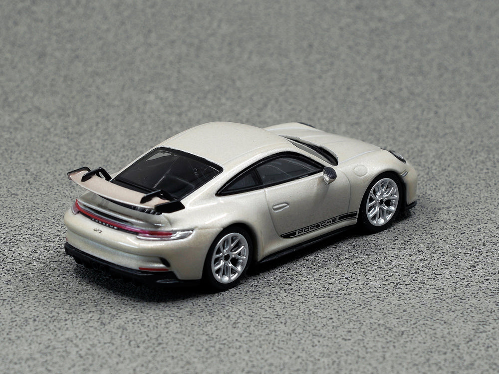 MiniChamps 1/64 Porsche 911-992 GT3 Metallic Silver - Diecast Toyz Australia