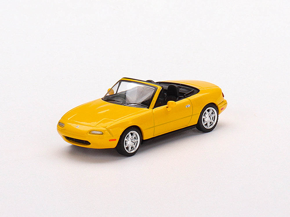 MiniGT 1/64 Eunos Roadster Sunburst Yellow - Diecast Toyz Australia