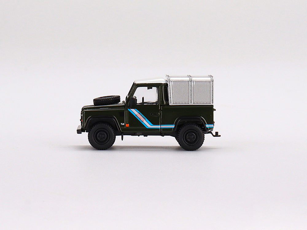 MiniGT 1/64 Land Rover Defender 90 Pick Up Bronze Green - Diecast Toyz Australia