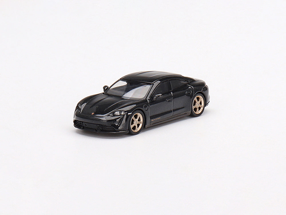 MiniGT 1/64 Porsche Taycan Turbo S Volcano Metallic Grey - Diecast Toyz Australia