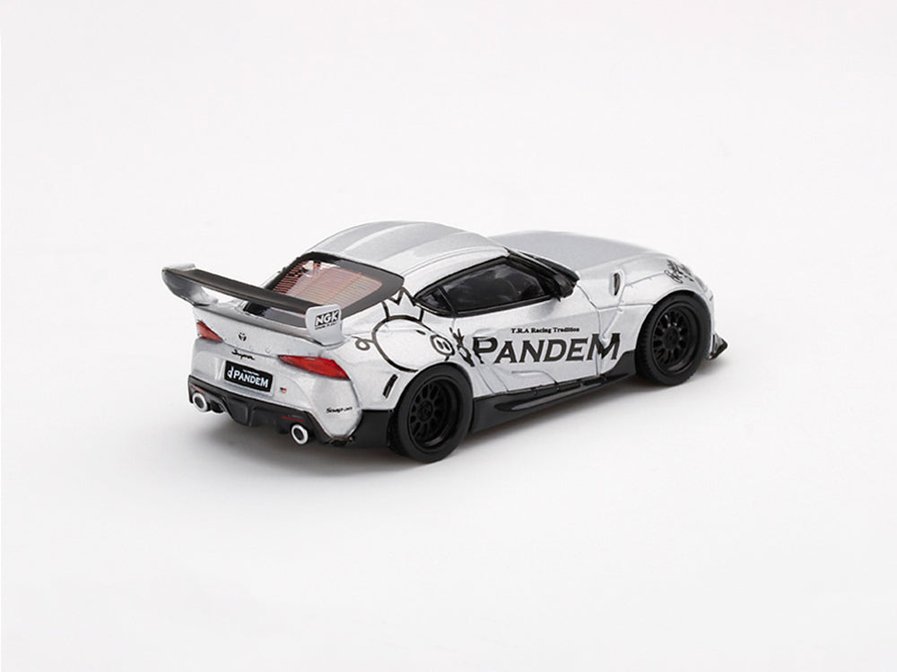 MiniGT 1/64 Toyota GR Supra Pandem V1.0 Silver - Diecast Toyz Australia