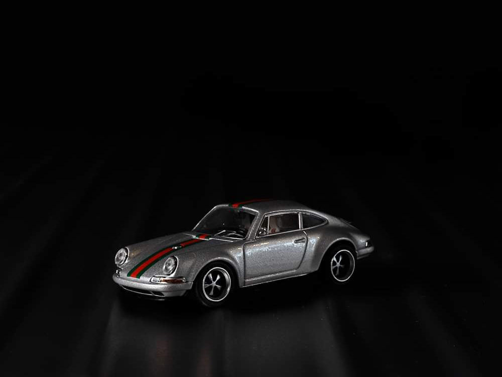 Pop Race Porsche Singer 911-964 Metallic Grey Classic - Diecast Toyz Australia