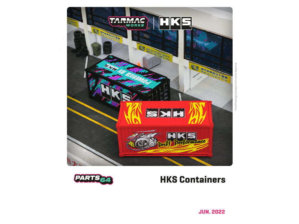 Tarmac Works 1/64 HKS Containers - Diecast Toyz Australia