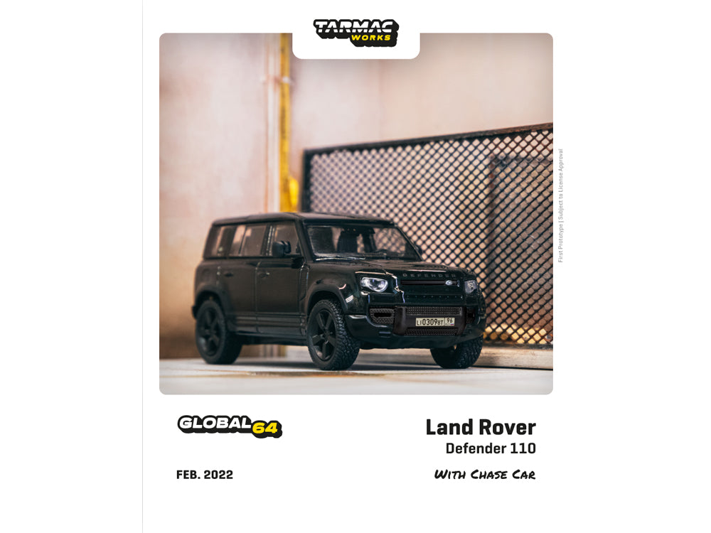 Tarmac Works Land Rover Defender 110 Metallic Black - Diecast Toyz Australia