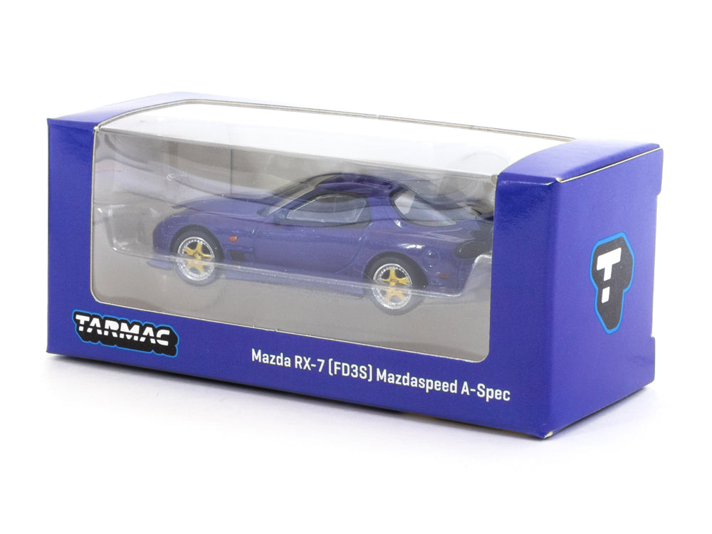 Tarmac Works 1/64 Mazda RX7 FD3S Mazdaspeed A-spec Chaste Innocent Blue Mica - Diecast Toyz Australia