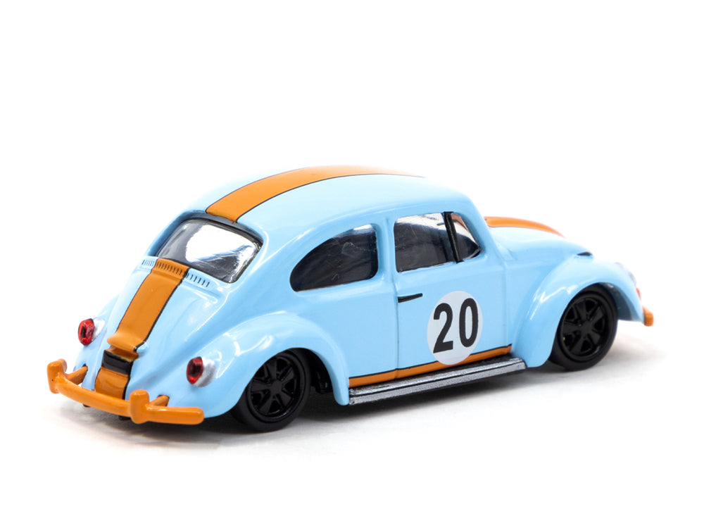 Tarmac Works x Schuco VW Beetle Blue Orange - Diecast Toyz Australia
